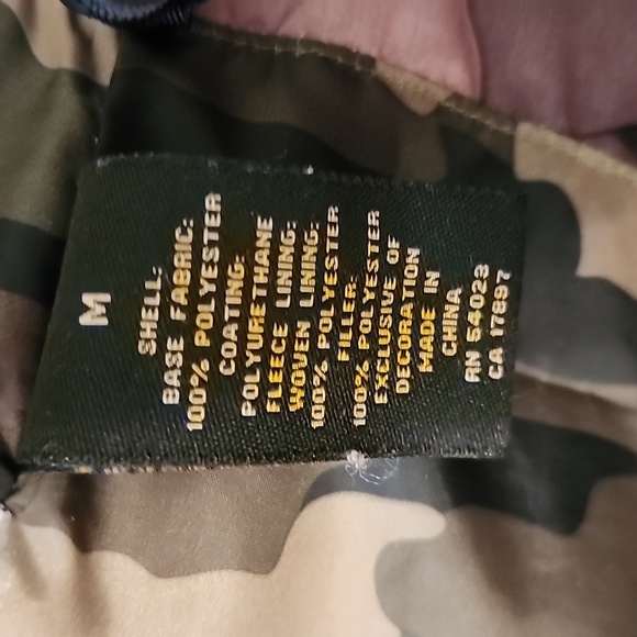 Men's camo puffy jacket - Picture 3 of 4